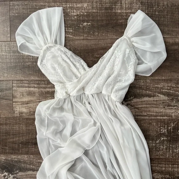 white christmas dresses ROWAN Maternity Wedding Dress